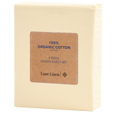 Lane Linen Organic Washed Cotton Sheet Set