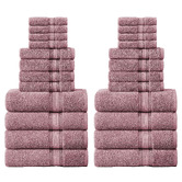 Lane Linen 24 Piece Cotton Bathroom Towel Set