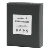 Lane Linen Cotton Percale Sheet Set