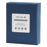 Lane Linen Cotton Percale Sheet Set