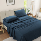 Lane Linen Cotton Percale Sheet Set