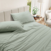 Lane Linen Cotton Percale Sheet Set