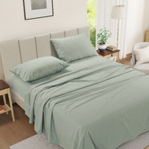 Lane Linen Cotton Percale Sheet Set