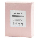 Lane Linen Cotton Percale Sheet Set