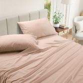 Lane Linen Cotton Percale Sheet Set