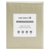 Lane Linen Cotton Percale Sheet Set
