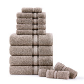 Lane Linen 12 Piece Cotton Bathroom Towel Set