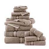 Lane Linen 12 Piece Cotton Bathroom Towel Set