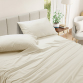 Lane Linen Cotton Percale Sheet Set