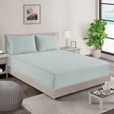 Lane Linen Organic Cotton Fitted Sheet Set