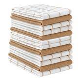 Lane Linen 12 Piece Klara Cotton Tea Towel Set