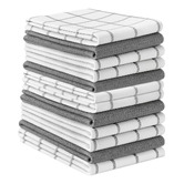 Lane Linen 12 Piece Klara Cotton Tea Towel Set