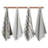 Lane Linen 4 Piece Madeleine Cotton Tea Towel Set