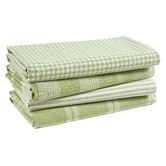 Lane Linen 4 Piece Madeleine Cotton Tea Towel Set
