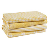 Lane Linen 4 Piece Madeleine Cotton Tea Towel Set