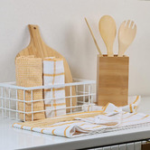 Lane Linen 6 Piece Klara Cotton Tea Towel Set
