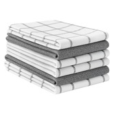 Lane Linen 6 Piece Klara Cotton Tea Towel Set
