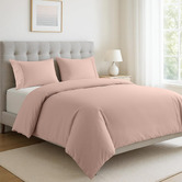 Lane Linen Sepia Rose Organic Washed Cotton Quilt Cover Set
