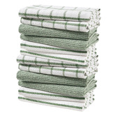 Lane Linen 12 Piece Klara Cotton Tea Towel Set