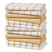 Lane Linen 12 Piece Klara Cotton Tea Towel Set