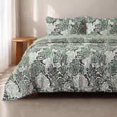 Jayson Brunsdon Home Evergreen Jardin Organic Cotton Sateen Quilt Cover Set