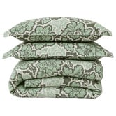 Jayson Brunsdon Home Evergreen Jardin Organic Cotton Sateen Quilt Cover Set