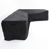 Odie Home Black L-Shape Outdoor Sofa Cover