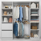 European Cabinetry Basel Slim Shaker Built-In Wardrobe