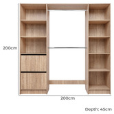 European Cabinetry Basel Slim Shaker Built-In Wardrobe