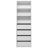 European Cabinetry Geneva Fluted Built-In Wardrobe