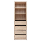 European Cabinetry Geneva Fluted Built-In Wardrobe