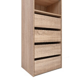 European Cabinetry Geneva Fluted Built-In Wardrobe