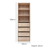 European Cabinetry Geneva Fluted Built-In Wardrobe
