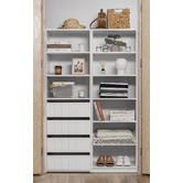 European Cabinetry Geneva VJ Panel Built-In Wardrobe