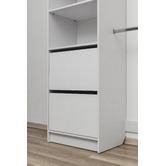 European Cabinetry Basel VJ Panel Built-In Wardrobe
