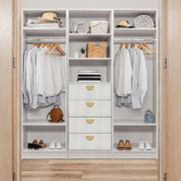 European Cabinetry 200cm Fremont Fluted Wardrobe