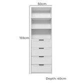 European Cabinetry Corvallis Hamptons Wardrobe