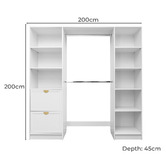 European Cabinetry Fremont Hamptons Walk-In Wardrobe