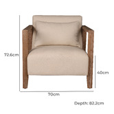 Elmbank Furniture Castiel Upholstered Armchair
