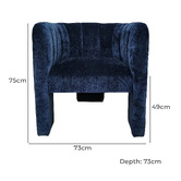 Elmbank Furniture Navy Shae Tub Chair