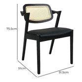 Elmbank Furniture Gadea Faux Leather Dining Chairs
