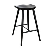 Elmbank Furniture 65cm Whitaker Ash Wood Saddle Stool