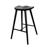 Elmbank Furniture 65cm Whitaker Ash Wood Saddle Stool