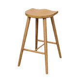 Elmbank Furniture 65cm Whitaker Ash Wood Saddle Stool