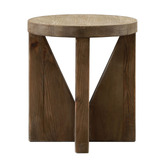 Elmbank Furniture Pembroke Recycled Pine Wood Accent Stool