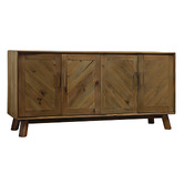Elmbank Furniture Sinclair 4 Door Recycled Pine Wood Sideboard