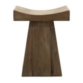 Elmbank Furniture Finley Recycled Pine Wood Accent Stool