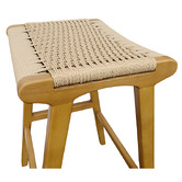 Elmbank Furniture 65cm Emory Ash Wood Saddle Stool