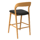 Elmbank Furniture 67cm Maven Ash Wood Bar Stool