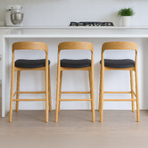 Elmbank Furniture 67cm Maven Ash Wood Bar Stool